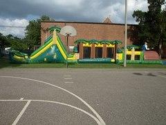 Alligator Alley 70 FT Obstacle with Water Slide and Slip-n-Slide Alligator Alley 70 FT Obstacle with Water Slide and Slip-n-Slide