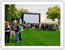6x9 Movie Screen with Full AV Setup 6x9 Movie Screen with Full AV Setup